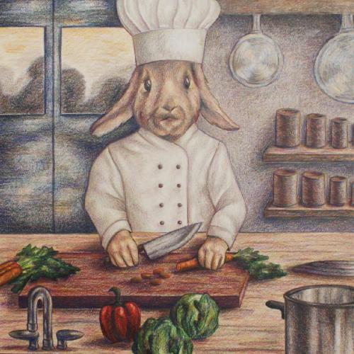 Rabbit Chef Illustration
